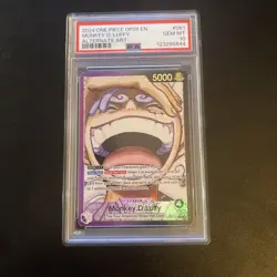One Piece Monkey D Luffy Alternate Art Leader Op09-061 Psa 10 - Image 1