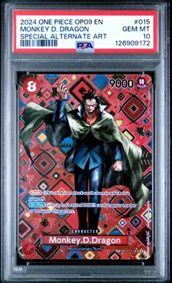 PSA 10- 2024 One Piece Special Alternate Art Monkey D. Dragon #OP07015 - Image 1