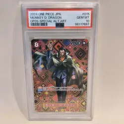 ONE PIECE Card PSA10 Monkey D. Dragon OP09-015 Special Alt Art GEM MINT - Image 1