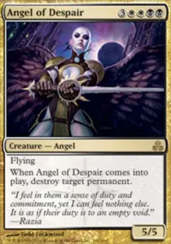 MTG Angel of Despair, Guildpact, Heavily Played, English - Image 1