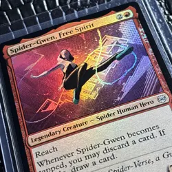 Spider-Gwen, Free Spirit Marvel's Spider-Man Foil Mint! - Image 3