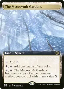 MTG Near Mint Foil The Mycosynth Gardens (Extended Art) - [Phyrexia: All Will Be - Image 1