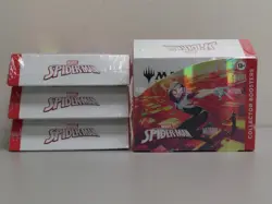 (4) Lot 2025 Magic The Gathering Spider-Man Sealed Collector Booster Box - Image 1