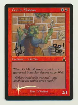 MTG Magic the Gathering Destiny FOIL Goblin Masons LP Light Play Condition!! - Image 1
