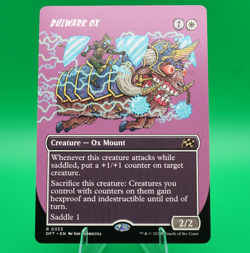 Bulwark Ox | #333 | Rare | Borderless | Foil | Aetherdrift | MTG | See Sales - Image 1