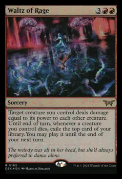 Waltz of Rage (foil) Duskmourn Mythic Relics - Image 1