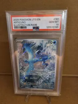 Articuno 2025 Holo Illustration Rare Pokemon PSA 10 Journey Together 161/159 - Image 3
