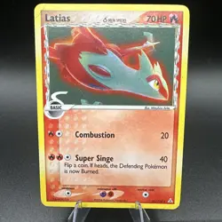 Pokemon TCG Latias (Delta Species) 21/110 Holon Phantoms Holo Rare CREASED - Image 1