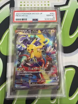 2023 Japanese Pokemon World Championship Pilachu ex #001 PSA 10 - Image 1