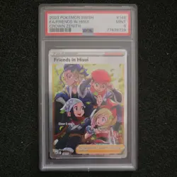 Friends In Hisui Full Art #148/159 Pokemon Crown Zenith PSA 9 - Image 1