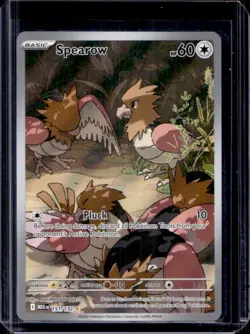 2025 Pokemon Mega Evolution Spearow Illustration Rare #151/132 - Image 1