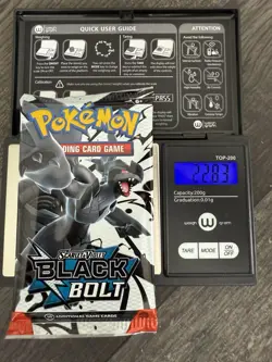 Heavy 22.83! Pokemon TCG SV 10.5 Black Bolt Booster Pack Sealed! Demi-God Pack!U - Image 1