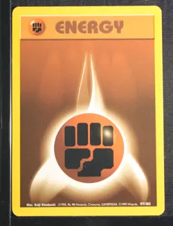 PSA 6 EXCELLENT-MINT 1999 Pokemon Game Base #97 Fighting Energy !!! - Image 3