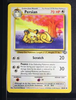 PSA 6 EXCELLENT-MINT 1999 Pokemon Jungle #42 Persian !!! - Image 3