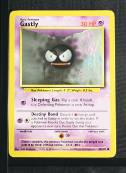 PSA 6 EXCELLENT-MINT 1999 Pokemon Game Base #50 Gastly !!! - Image 3
