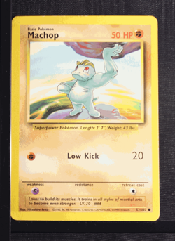 PSA 6 EXCELLENT-MINT 1999 Pokemon Game Base #52 Machop !!! - Image 3