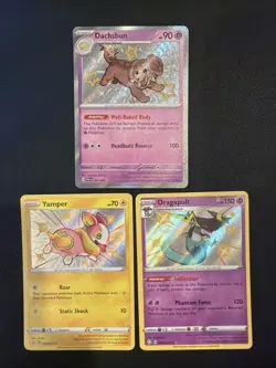 Pokemon TCG Baby Shiny Lot Of 3 Dachsbun Dragapult Yamper All NM Condition - Image 1