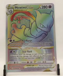 Pokemon TCG Mewtwo Vstar Pokemon Go 079/078 Holo Secret Rare - Image 1