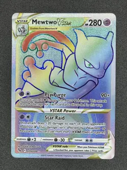 Pokemon TCG Mewtwo VSTAR (Secret) 079/078 Pokemon GO Holo - Image 1