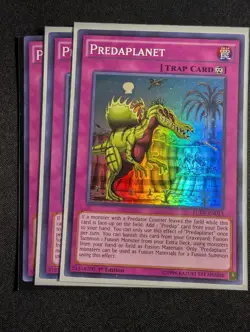 Yugioh - 3x Predaplanet FUEN-EN013 1st Edition Super Rare NM - Image 1