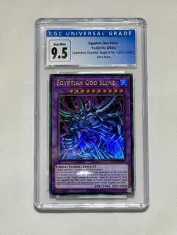 Yugioh Egyptian God Slime LED7-EN001 Legendary Duelists: Rage of Ra 1st Edition - Image 1
