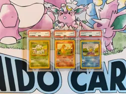 PSA 10 GEM MINT Pokemon Slab Lot-1999 Base Charmander Squirtle Bulbasaur - Image 1