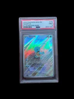 Pokemon Squirtle Holo Card TCG SV Scarlet & Violet 151 Series 170/165 PSA 9 - Image 1