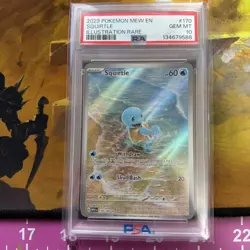 Pokemon Squirtle Holo Card TCG SV Scarlet & Violet 151 Series 170/165 PSA 10 GM - Image 1