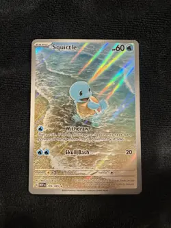 Pokemon Squirtle Holo Card TCG SV Scarlet & Violet 151 Series 170/165 - Image 1