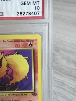 1999 POKEMON 1ST EDITION JUNGLE FLAREON 19/64 PSA 10 WOTC VINTAGE - Image 3