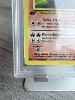 1999 POKEMON 1ST EDITION JUNGLE FLAREON 19/64 PSA 10 WOTC VINTAGE - Image 5