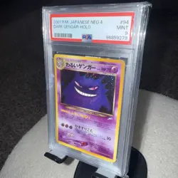 Pokemon PSA 9 MINT 2001 Dark Gengar Japanese Neo Destiny Holo Card #94 - Image 2