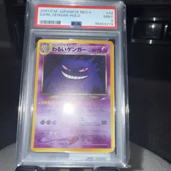 Pokemon PSA 9 MINT 2001 Dark Gengar Japanese Neo Destiny Holo Card #94 - Image 4