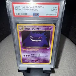 Pokemon PSA 9 MINT 2001 Dark Gengar Japanese Neo Destiny Holo Card #94 - Image 5