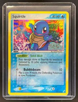 2006 Pokemon EX Crystal Guardians Squirtle Reverse Holo #64/100 - Image 1