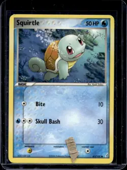 2006 Pokemon EX Crystal Guardians Squirtle #63/100 - Image 1
