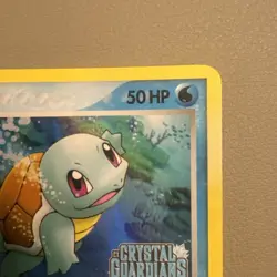 Pokemon TCG Squirtle EX Crystal Guardians 63/100 Reverse Holo STAMPED - GEM MINT - Image 2