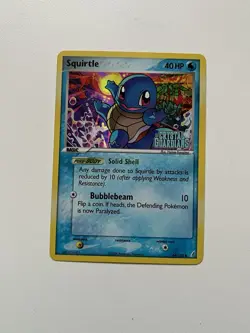 2006 Pokemon EX Crystal Guardians Squirtle 64/100 Reverse Holo Stamped Card (LP) - Image 1