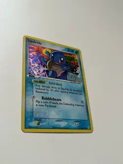 2006 Pokemon EX Crystal Guardians Squirtle 64/100 Reverse Holo Stamped Card (LP) - Image 2
