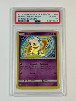 PSA 10 2017 Shining Legends Shining Mew 40/73 Holo Rare *9973 Pokemon - Image 1