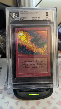 1993 MTG Alpha Red Elemental Blast Magic The Gathering BGS 9 (9/9.5/9/9) - Image 1