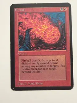 Fireball Alpha HP MTG Magic the Gathering b - Image 1