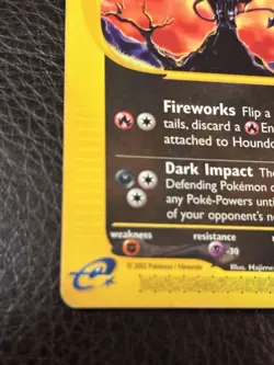 Houndoom 15/147 – Aquapolis (2002) – Rare Vintage Pokemon Card – MP - Image 4