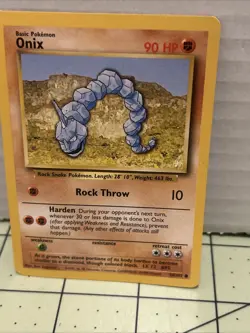Pokemon TCG Onix Base Set Unlimited Common Card 56/102 - Image 1