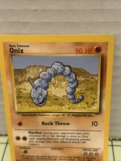 Pokemon TCG Onix Base Set Unlimited Common Card 56/102 - Image 2