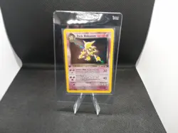 Pokemon TCG WOTC Team Rocket 1st Edition Holo Dark Alakazam 1/82 LP - Image 3