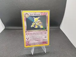 Pokemon TCG WOTC Team Rocket 1st Edition Holo Dark Alakazam 1/82 LP - Image 5