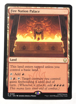 Fire Nation Palace INK MISPRINT 268 Avatar: The Last Airbender MTG Magic NM - Image 1