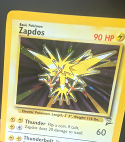 Pokemon TCG: Zapdos 20/130 Base Set 2 WoTC Holo Rare - Image 5