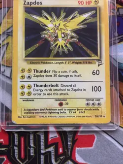 Zapdos 20/130 Base Set 2 Holo Rare Pokemon Card TCG WOTC - Image 3